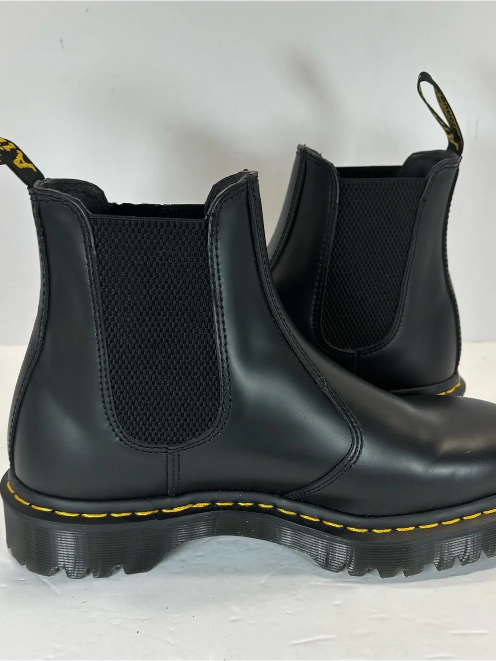 Dr Martens 2976 BEX Sz 8 Men's Leather Smooth Chelsea Boots In Black - Excellent